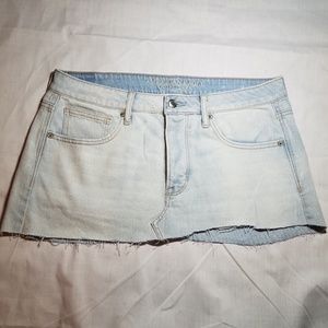 American Eagle Brand Denim Mini Skirt